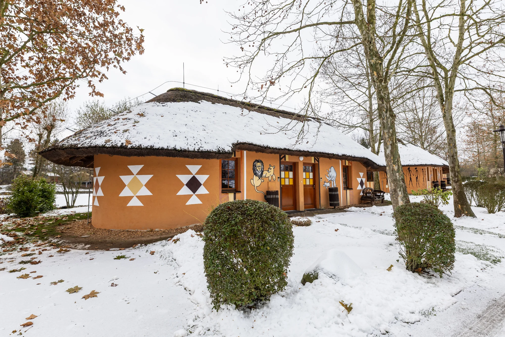 Afrika ve Dvoře Králové: bungalov v kempu, snídaně, neomezený vstup do safari i vířivka