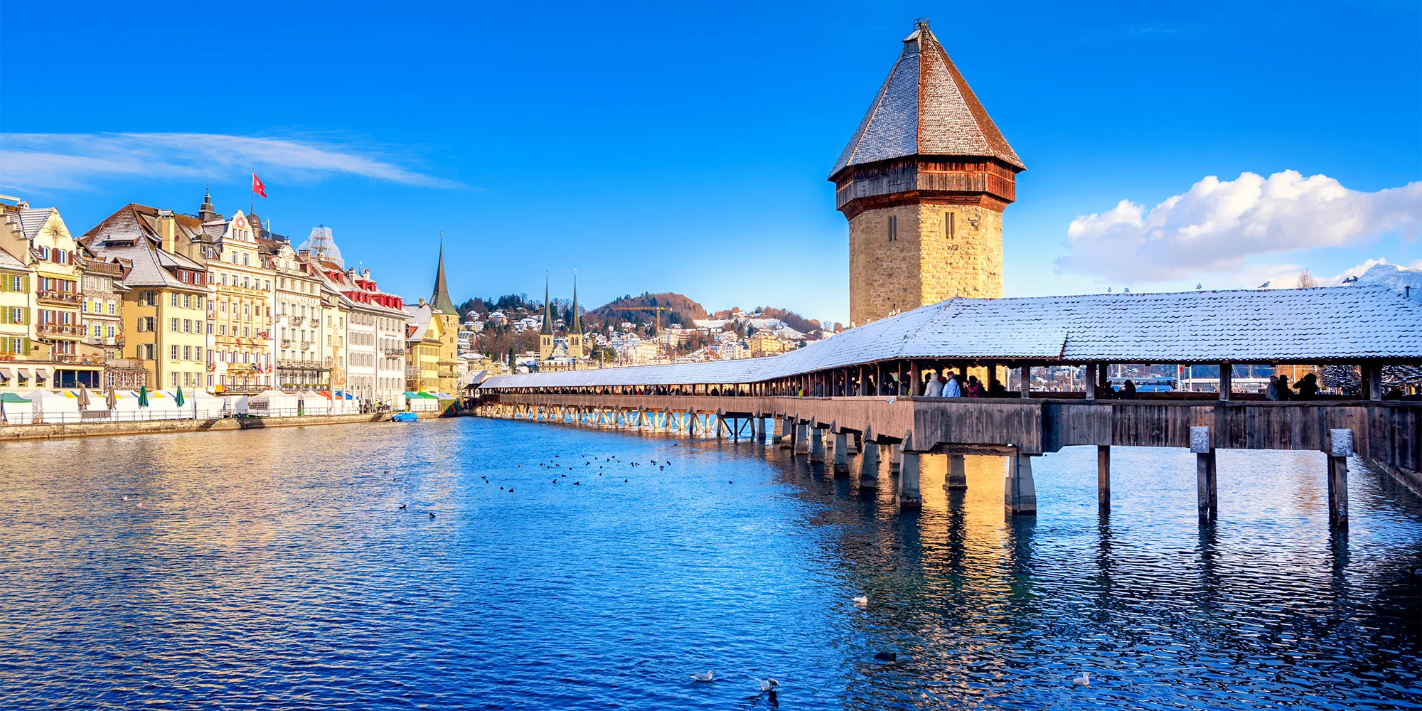 Adventní Luzern busem: jezero, památky i trhy