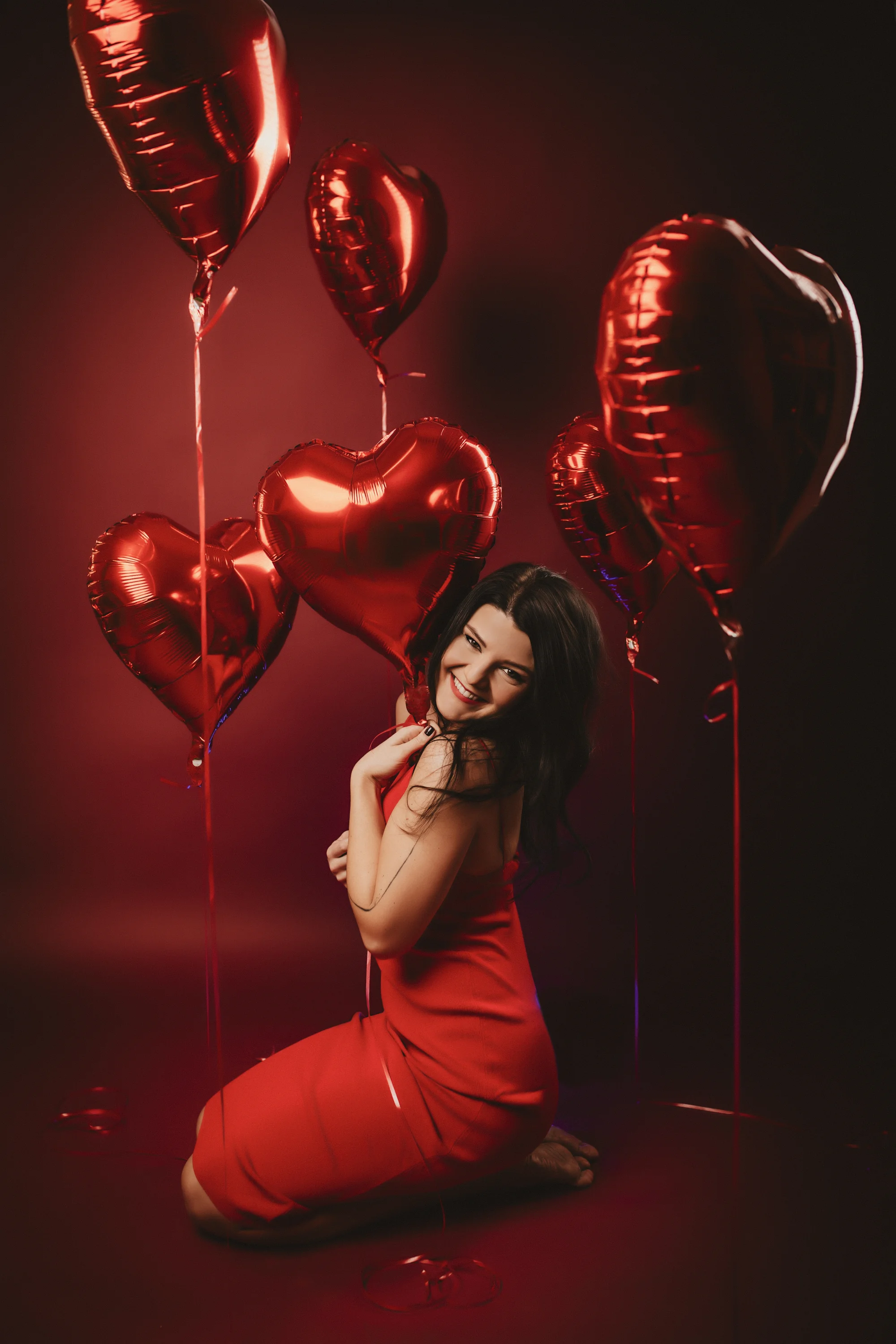 Valentýnské focení v ateliéru, vč. varianty s líčením a účesem (45–⁠⁠⁠⁠⁠⁠120 minut)