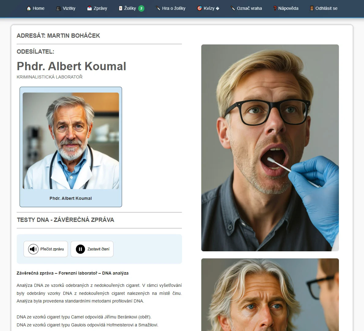 Online detektivní hra Vražda v kasinu: intuitivní rozhraní, neomezený čas i počet hráčů