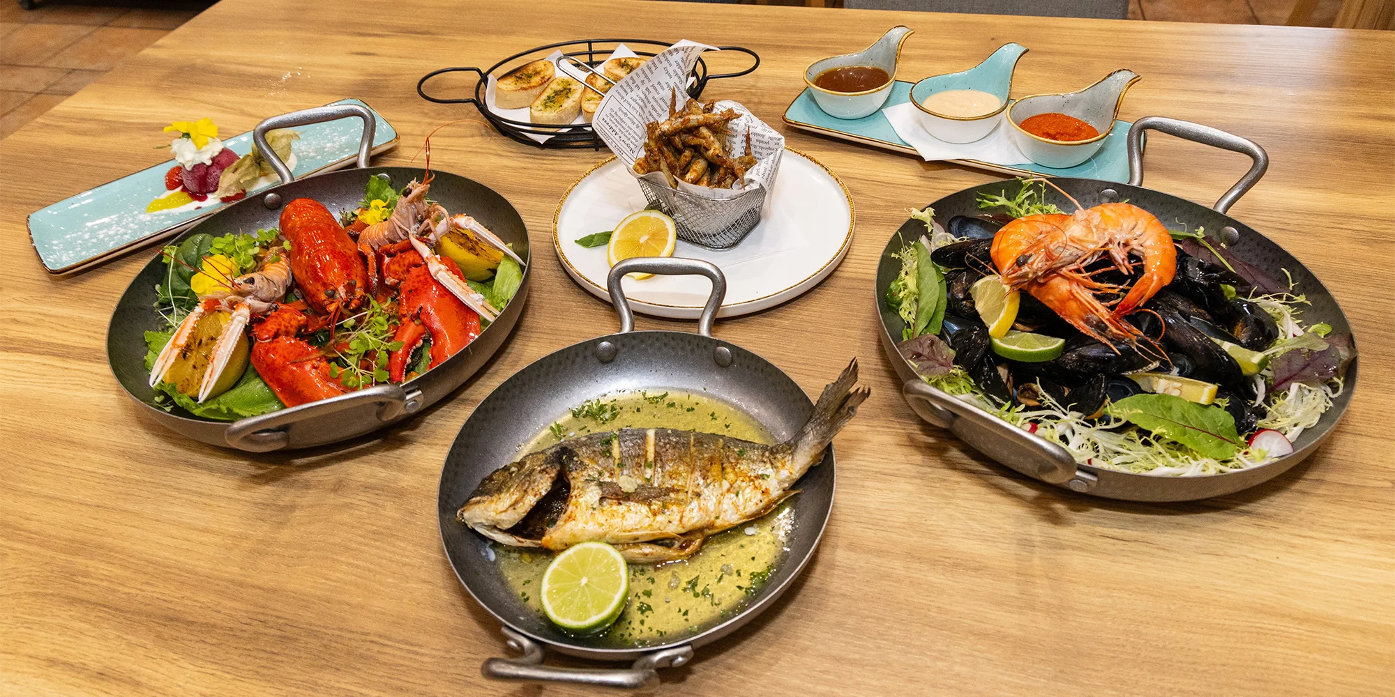 Degustační menu pro dva: středomořský mix gril