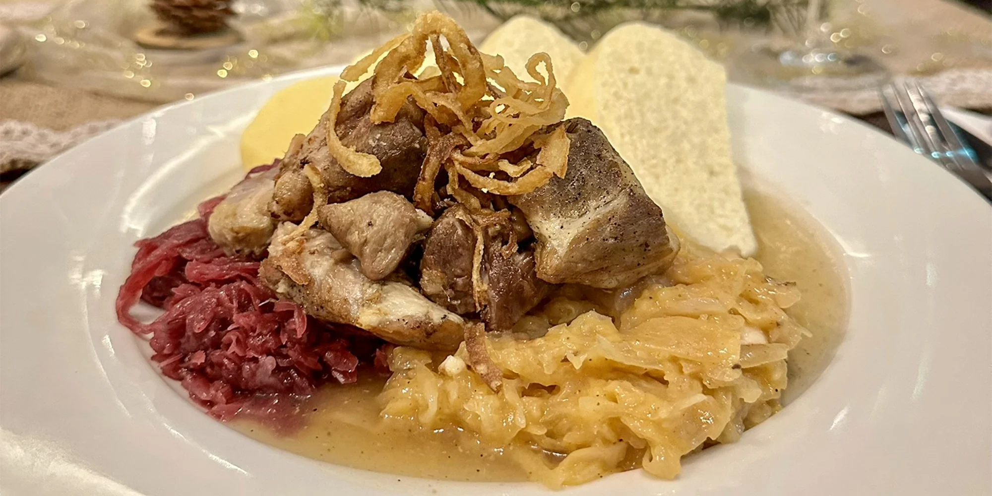 Česká kuchyně: tříchodové menu s nápojem pro 1–2 os.