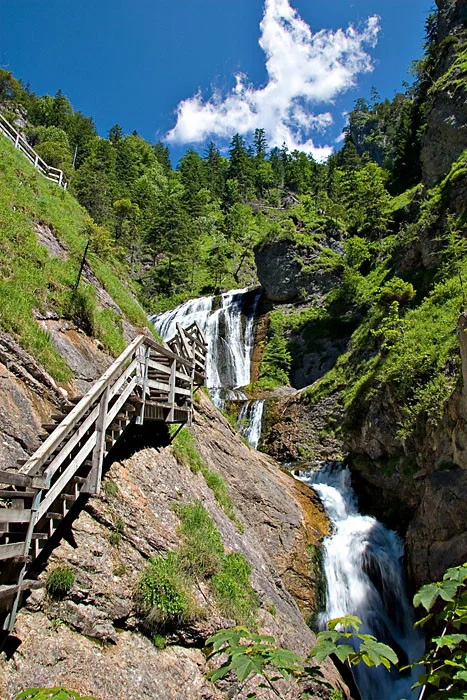Soutěska Wasserlochklamm a nejvyšší vrchol Göstlingských Alp: Hochkar