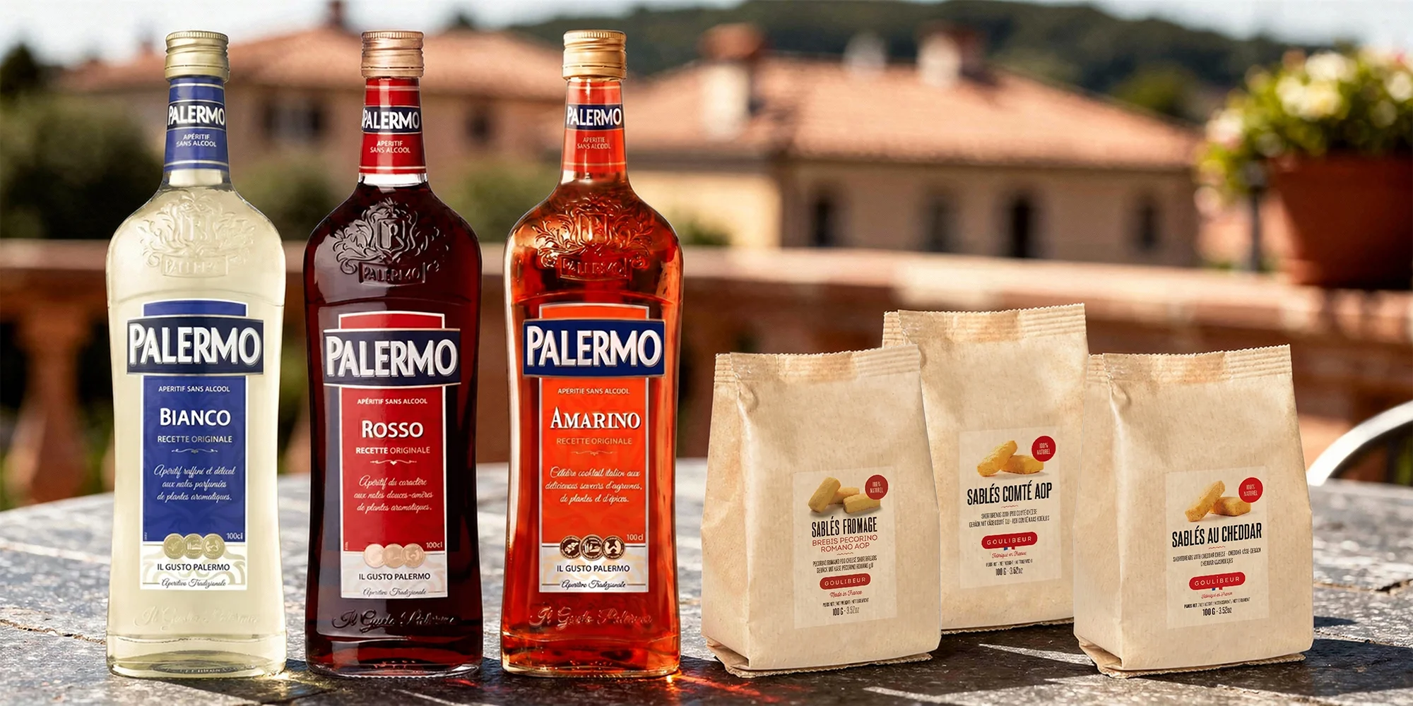 Nealko sety aperitivů z Francie i sušenky sablés