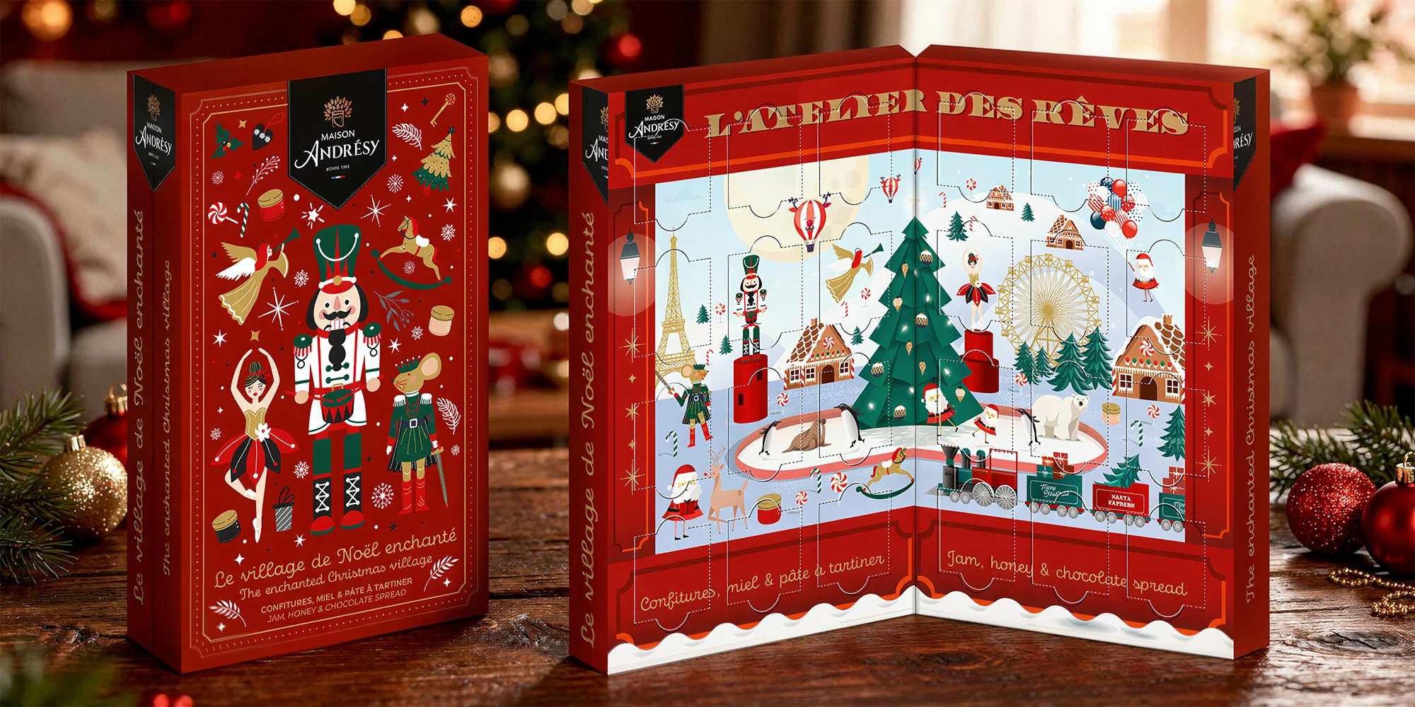 Adventní kalendář plný marmelád: malina i třešeň