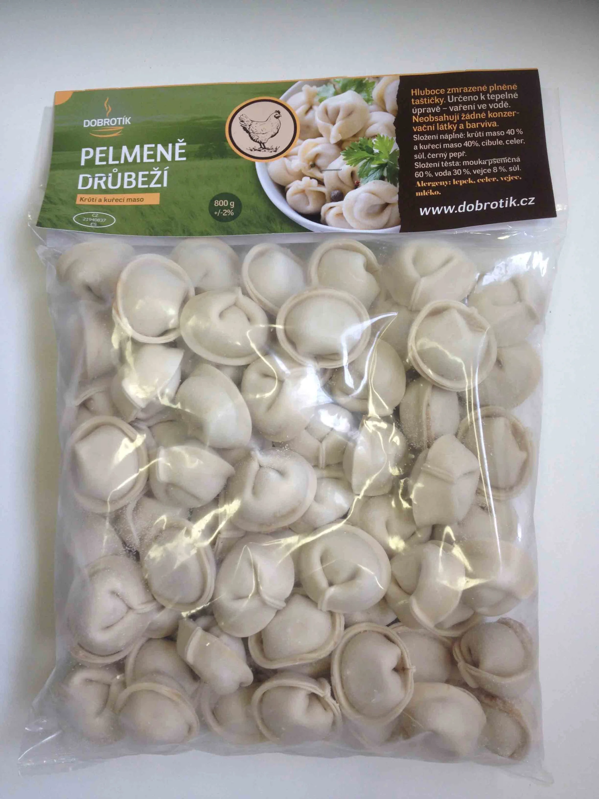 Mražené domácí plněné taštičky: 800g balení, masová či vege varianta i doprava