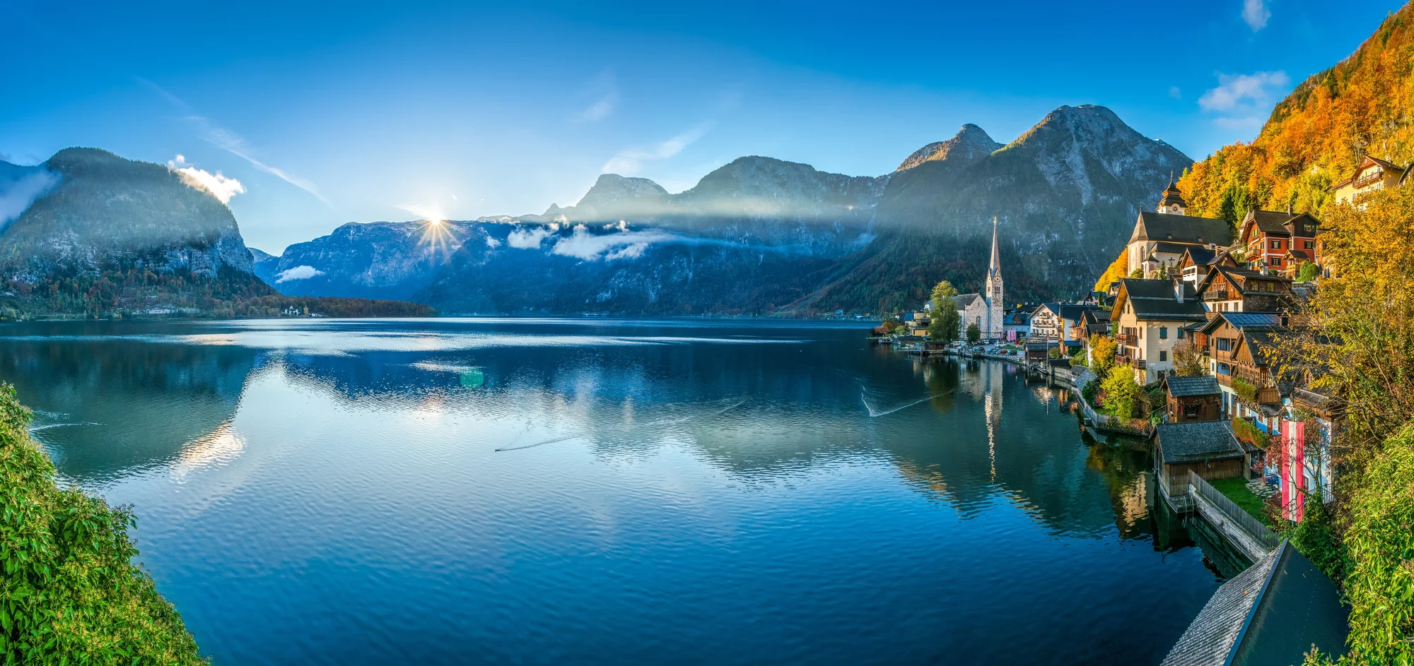 1denní výlet po perlách Solné komory: Hallstatt, Wolfgangsee a Schafberg, doprava tam i zpět