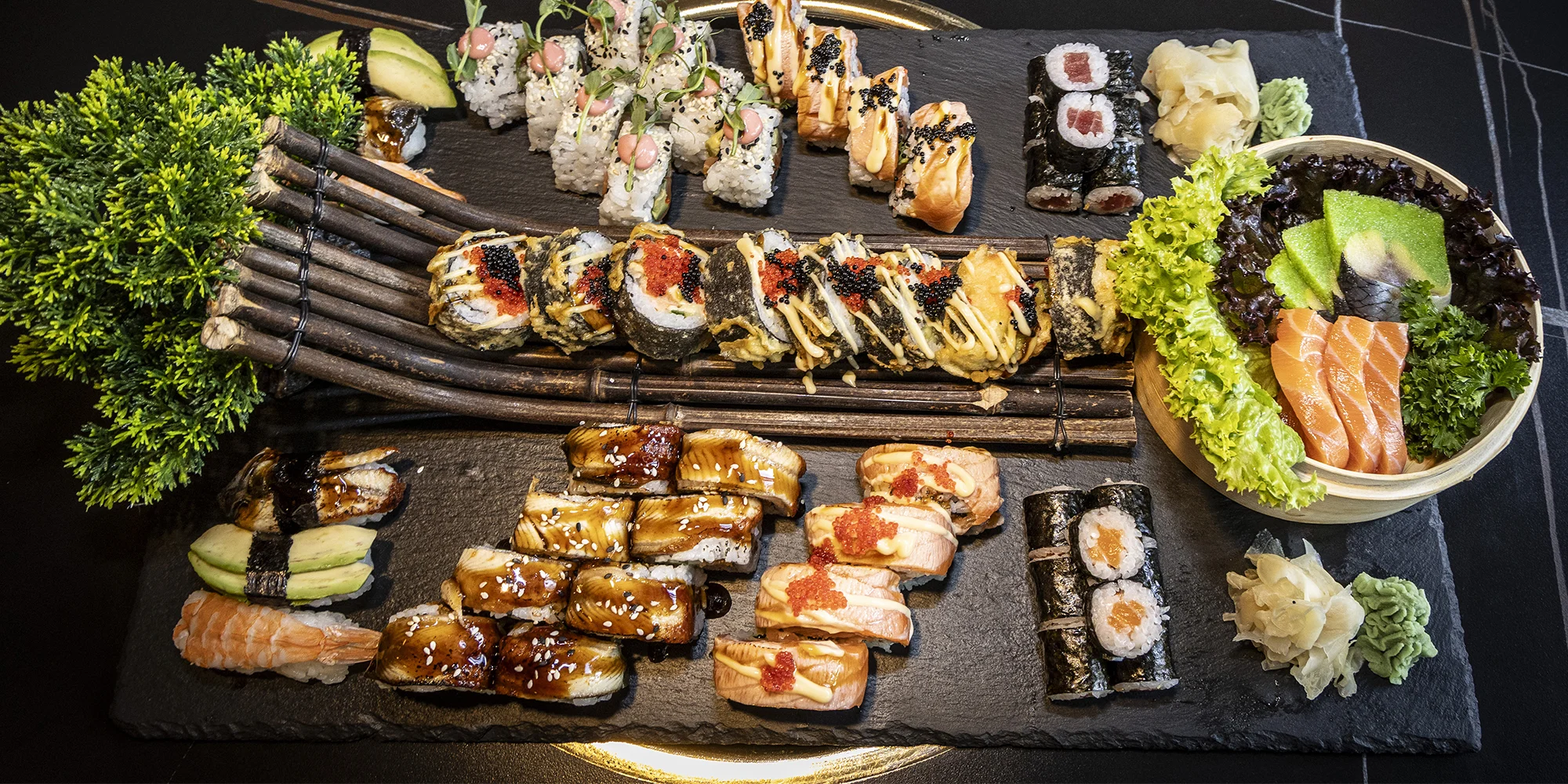 Sety 18-78 kousků sushi: tuňák, avokádo, krevety i losos