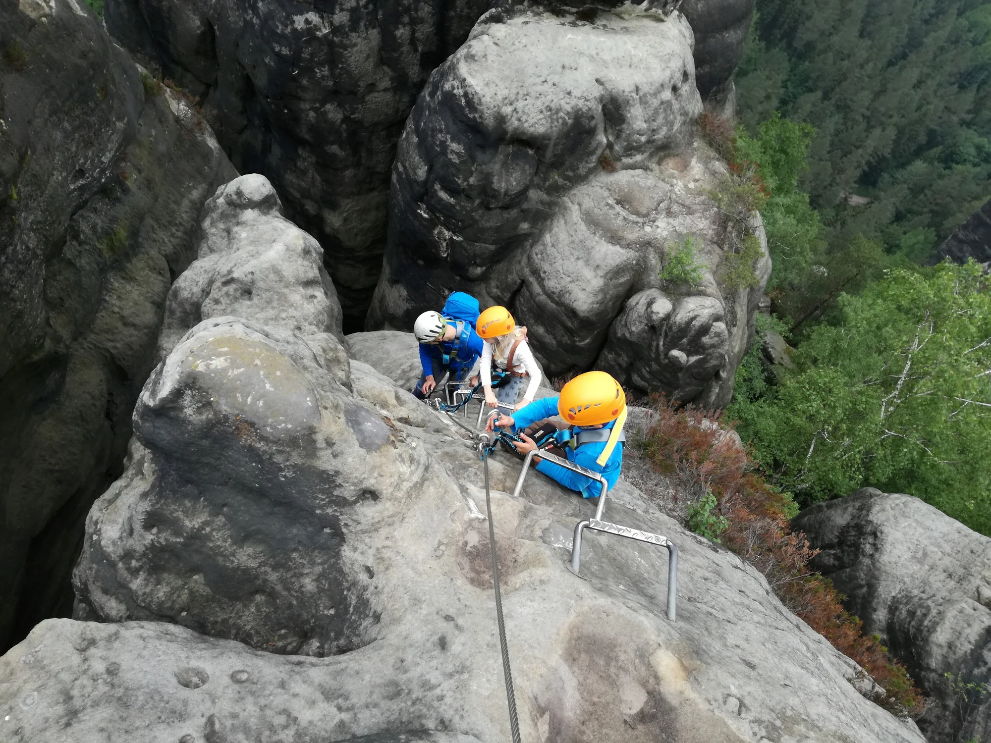 Via Ferrata: Lezení po Opičích kamenech v Česko Saském Švýcarsku až pro 3 osoby