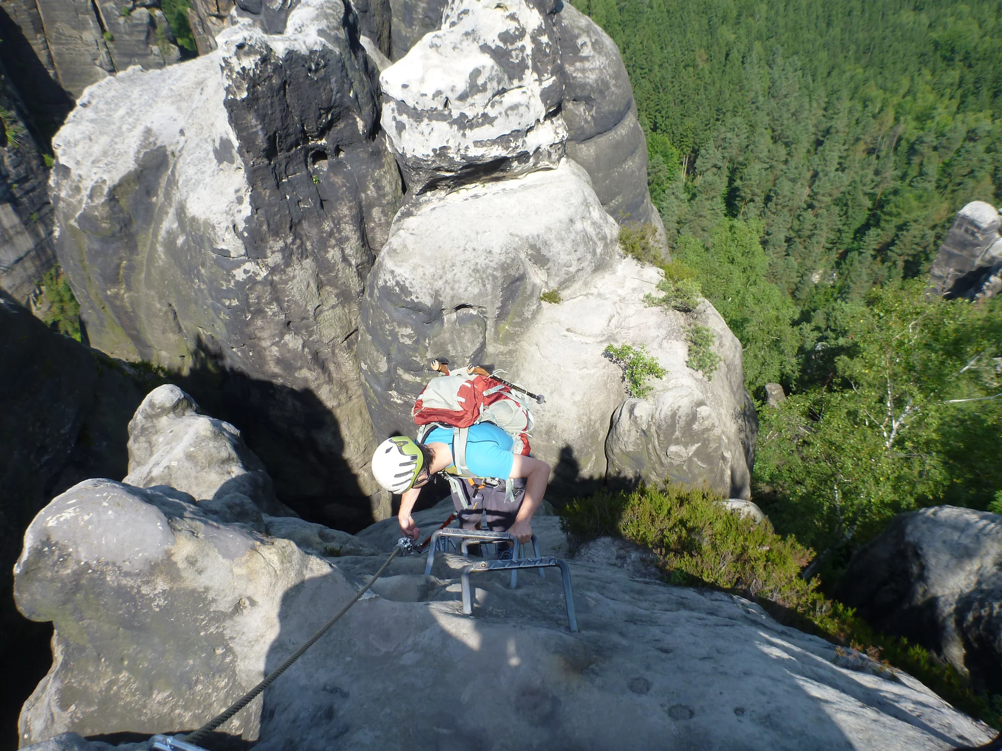 Via Ferrata: Lezení po Opičích kamenech v Česko Saském Švýcarsku až pro 3 osoby