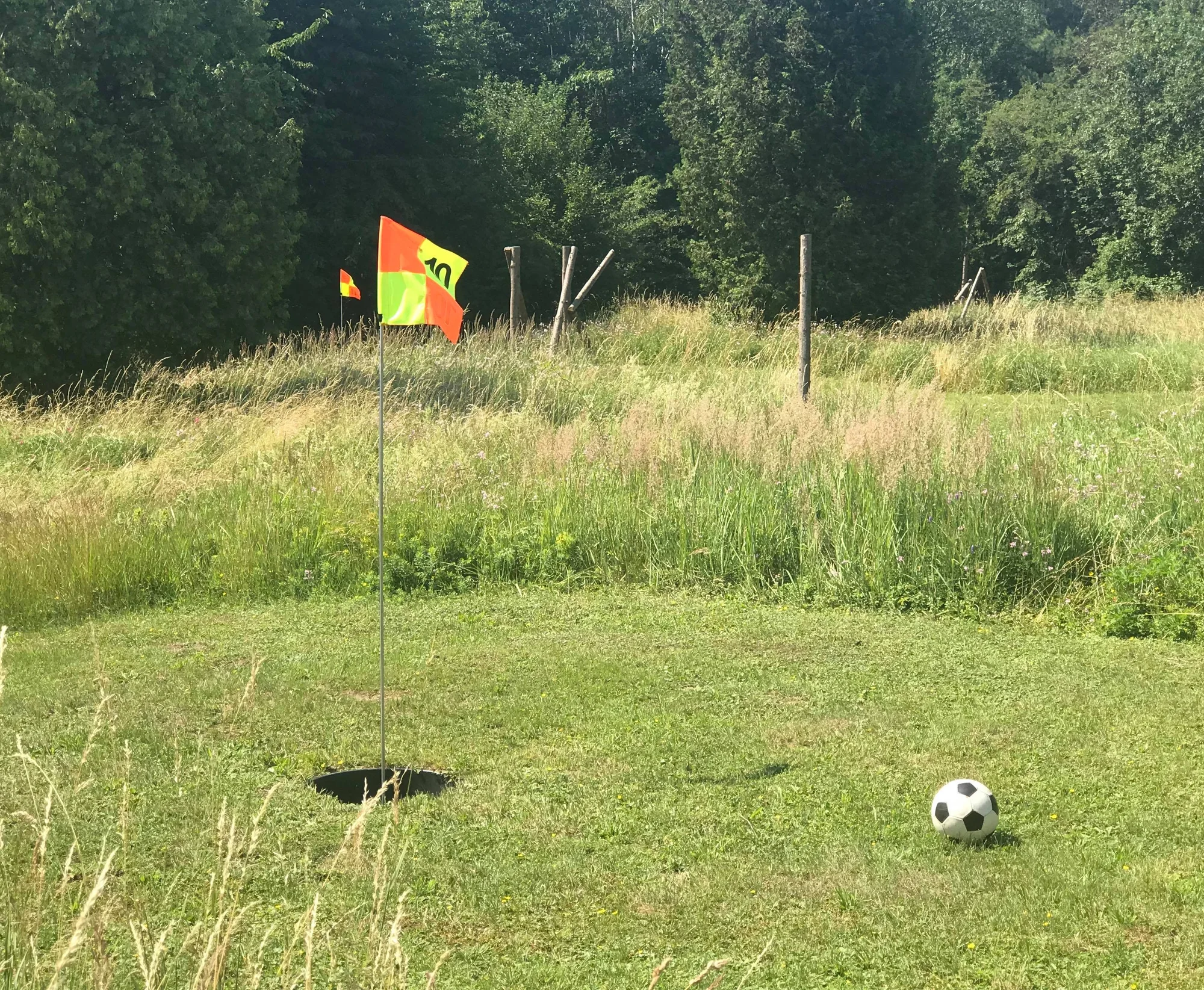 Zábava pro celou rodinu: vstupné na šestnáctijamkové hřiště FotbalGolfu