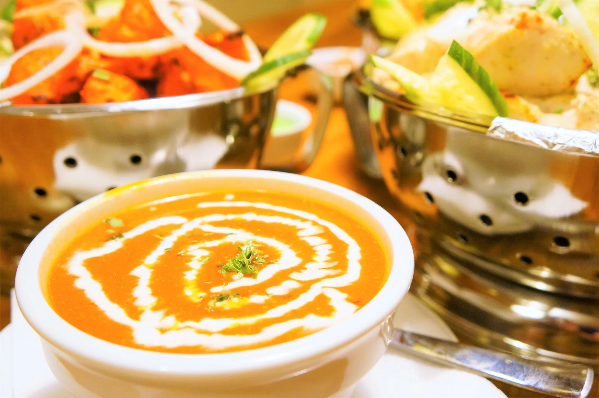3chod. indické menu pro dva: vege nebo masové poskládané dle vaší chuti