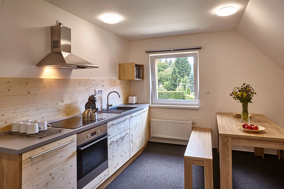 Pobyt v moderním apartmánu s wellness v Harrachově pro partu či rodinu