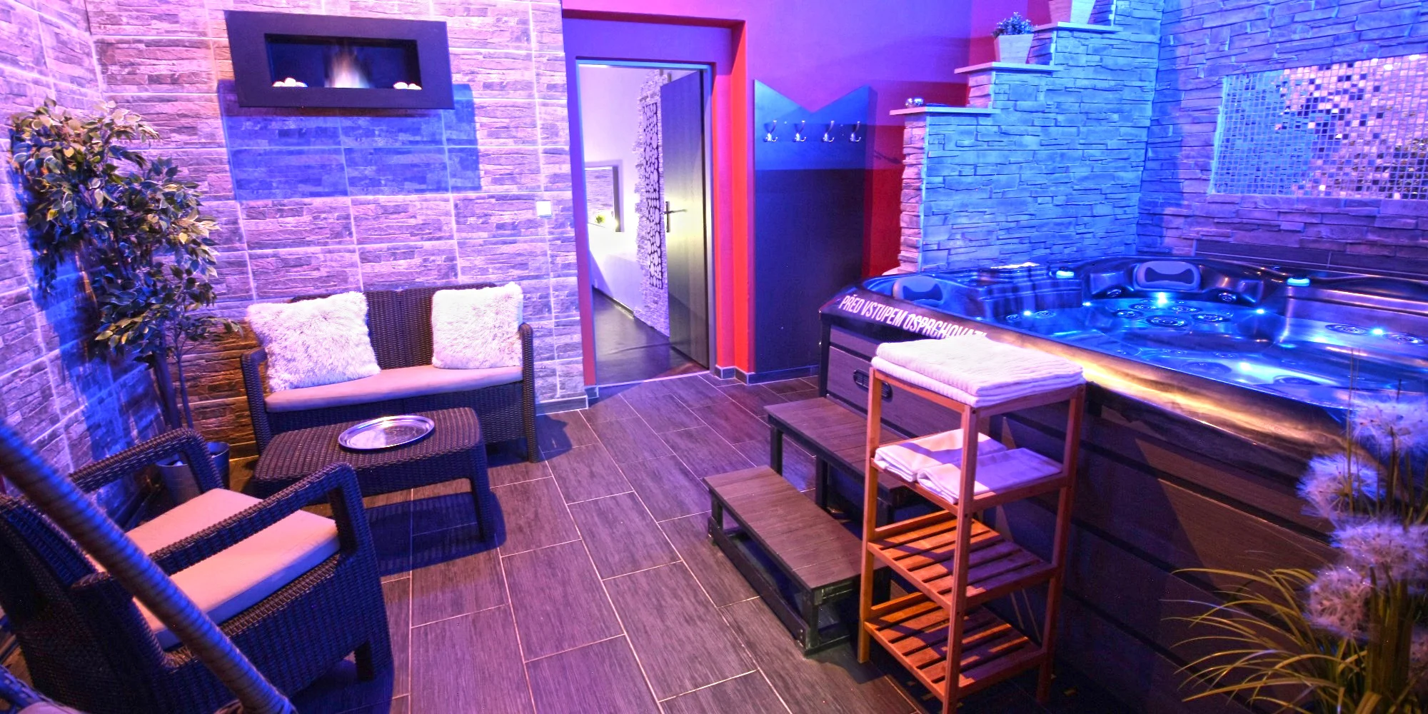 2 hod. v privátním wellness s 3pokojovým apartmá