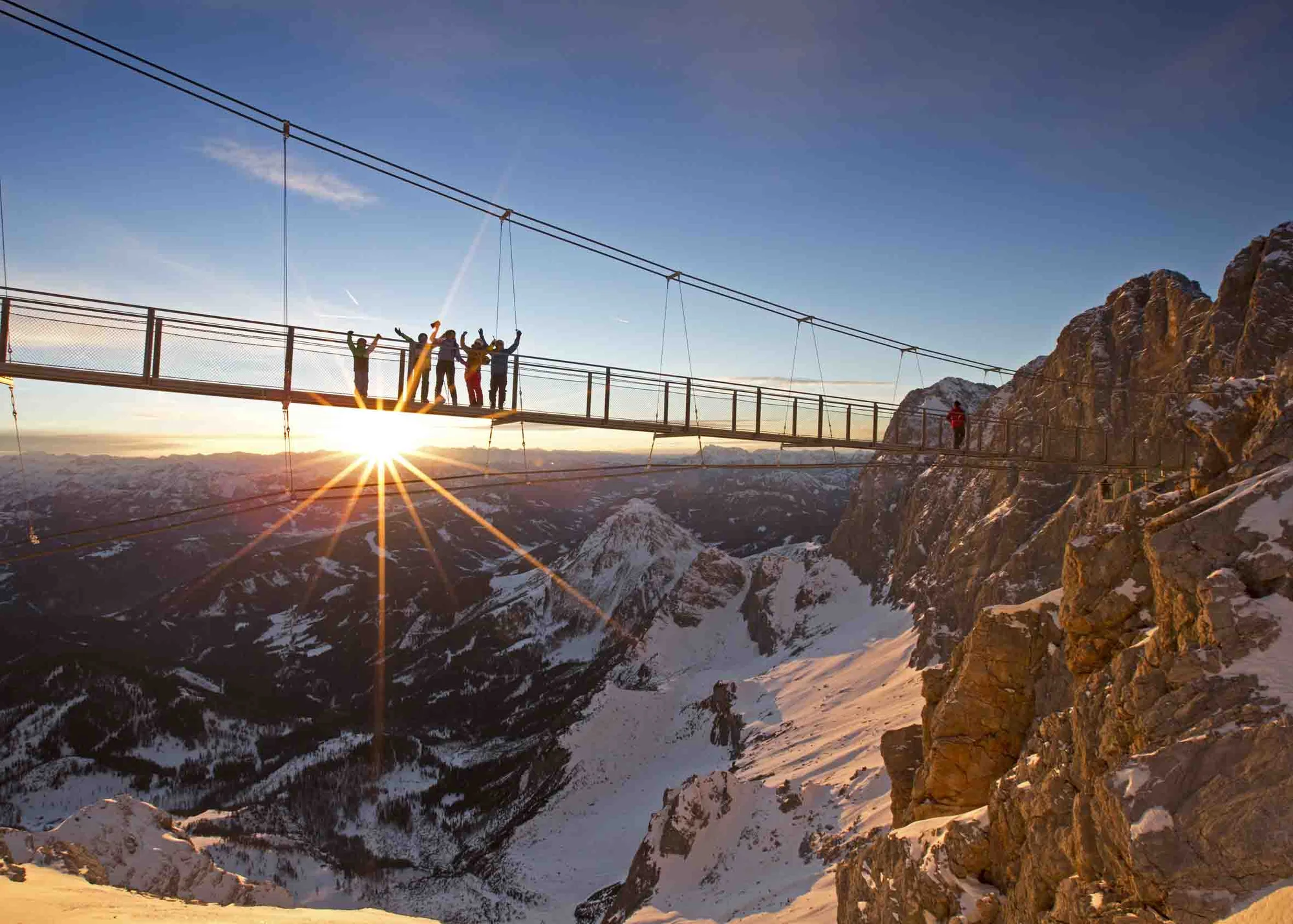 Dachstein pro odvážné: nebeská stezka, visutý most a schody do prázdna