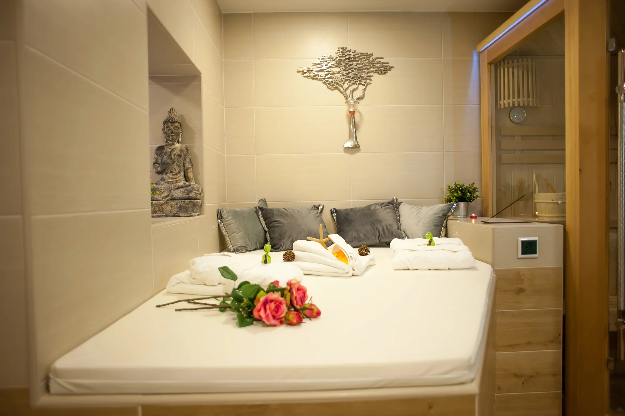 Luxusní relaxace v privátním wellness Buddha pro dva: na výběr 60 či 120 minut