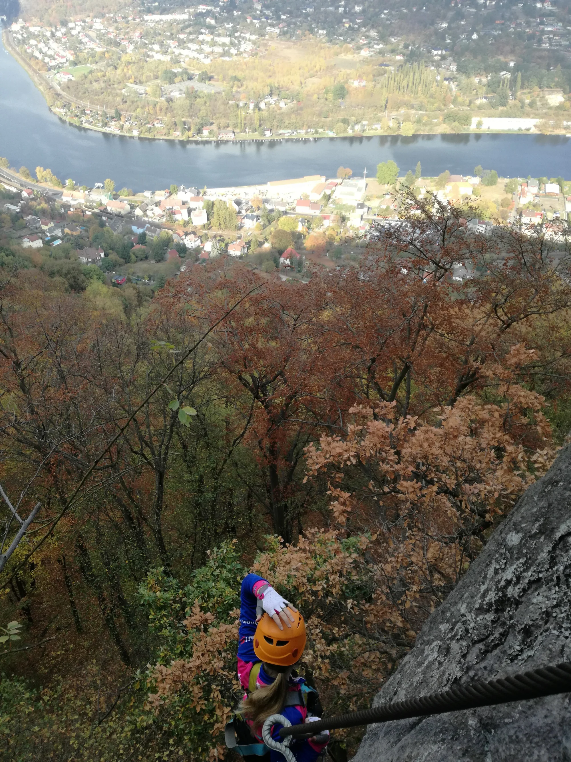 Via Ferrata: zajištěná cesta Lužická spojka - Vaňov s překvapením pro jednoho, dva i tři lezce