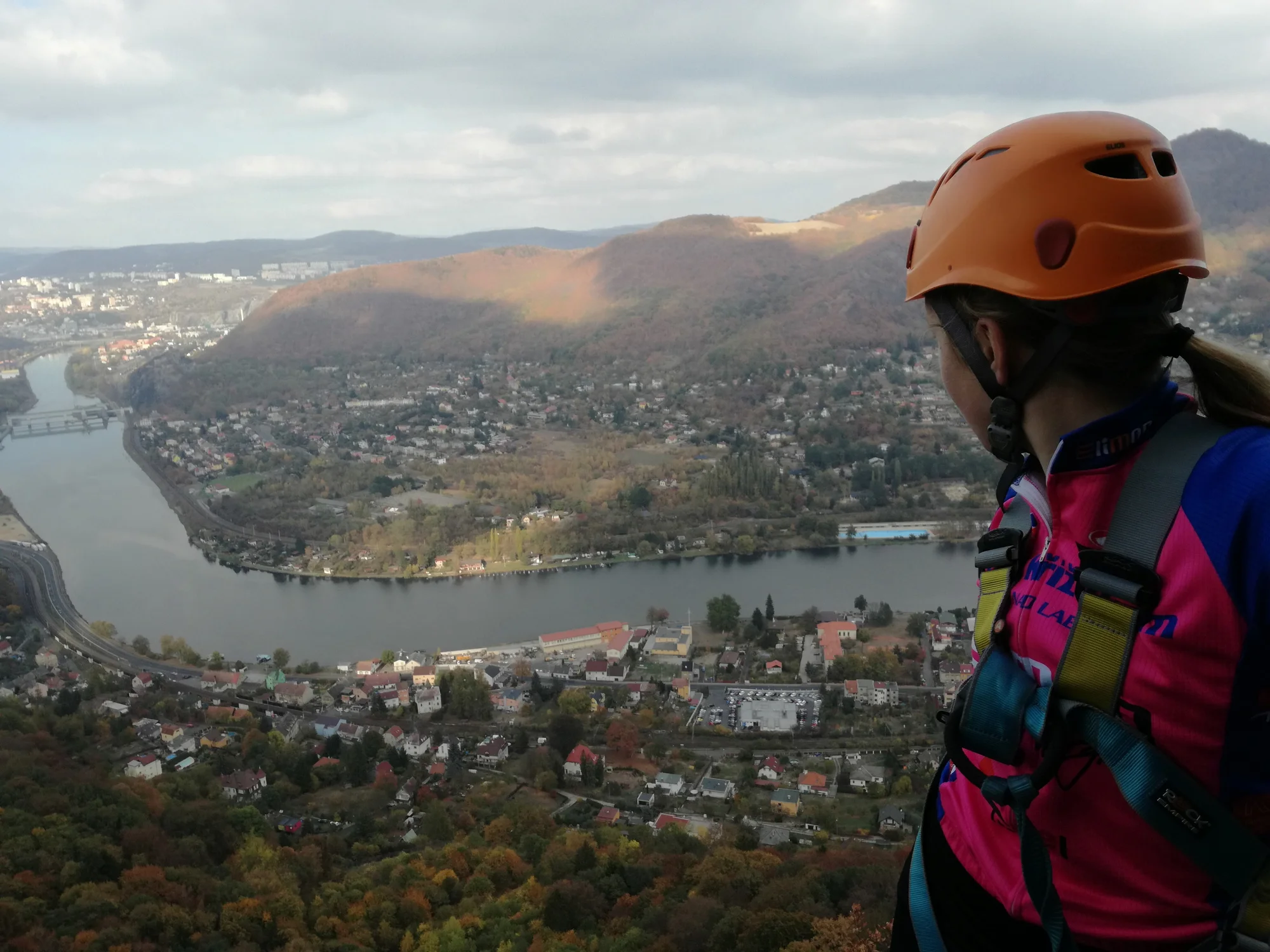 Via Ferrata: zajištěná cesta Lužická spojka - Vaňov s překvapením pro jednoho, dva i tři lezce