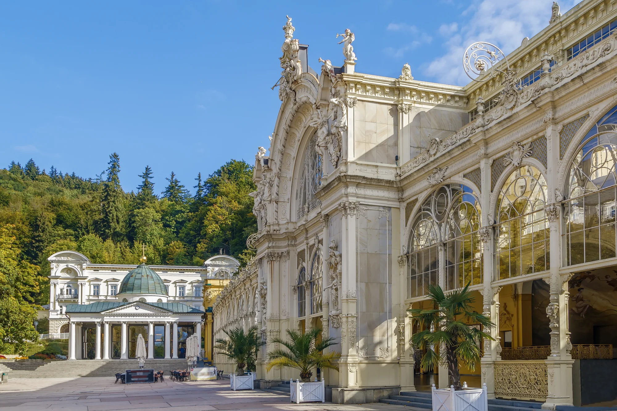 Relax v klidné části Mariánských Lázních: polopenze, wellness a procedury