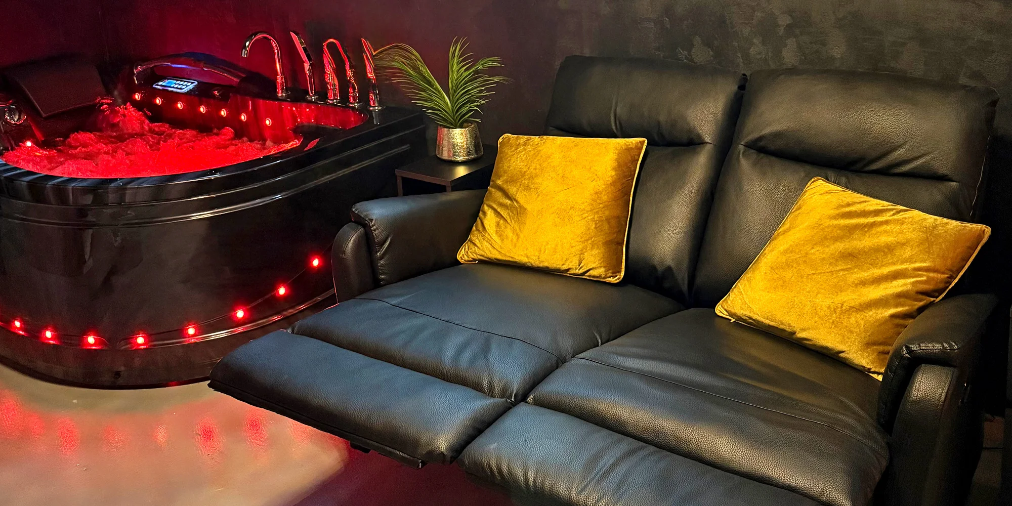 Privátní wellness pro dva: vířivka, sauna, masáž i krb