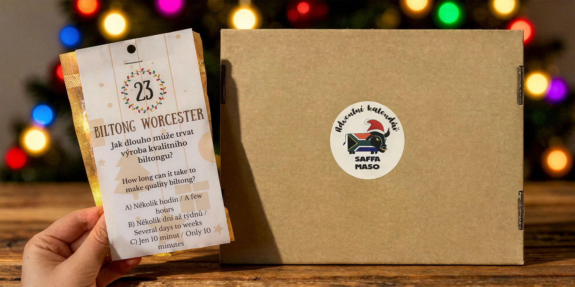 Adventní kalendář se sušeným masem Saffa maso