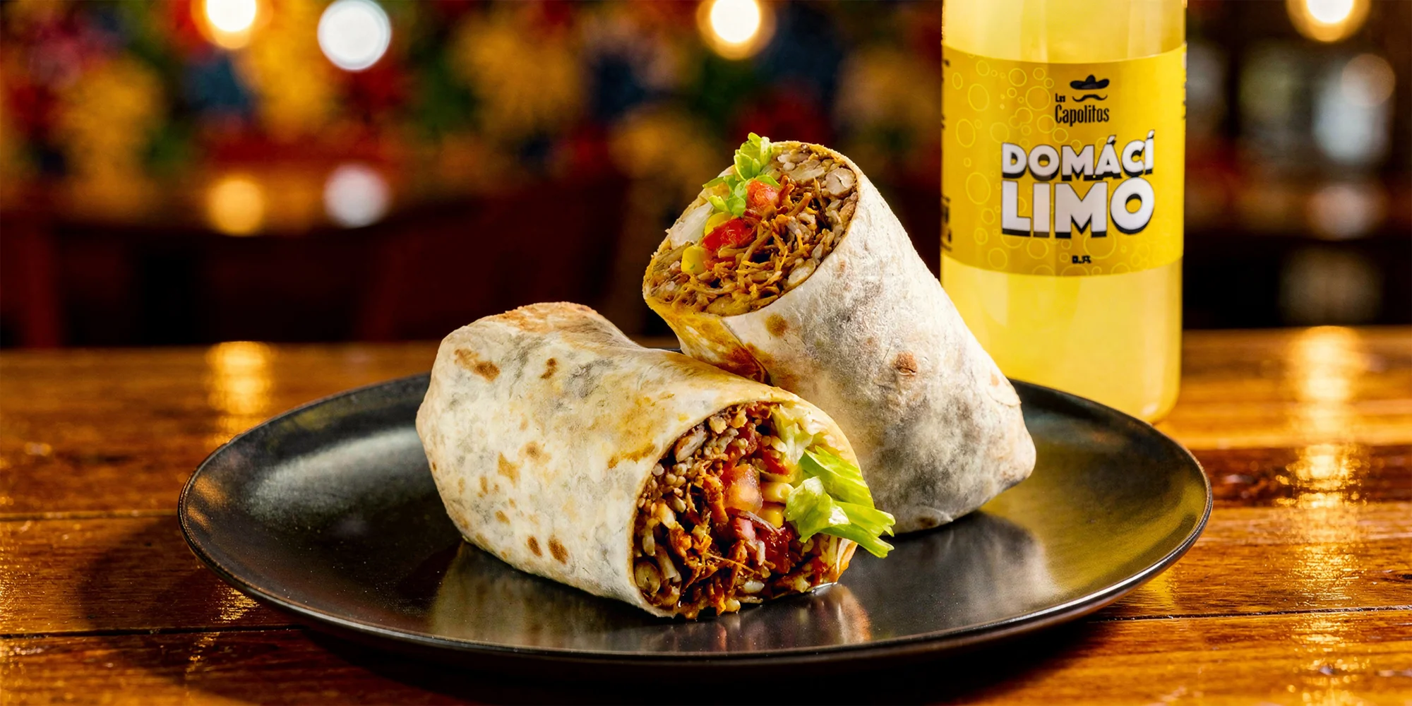 Mexické menu pro 1-2 osoby s limonádou a omáčkou