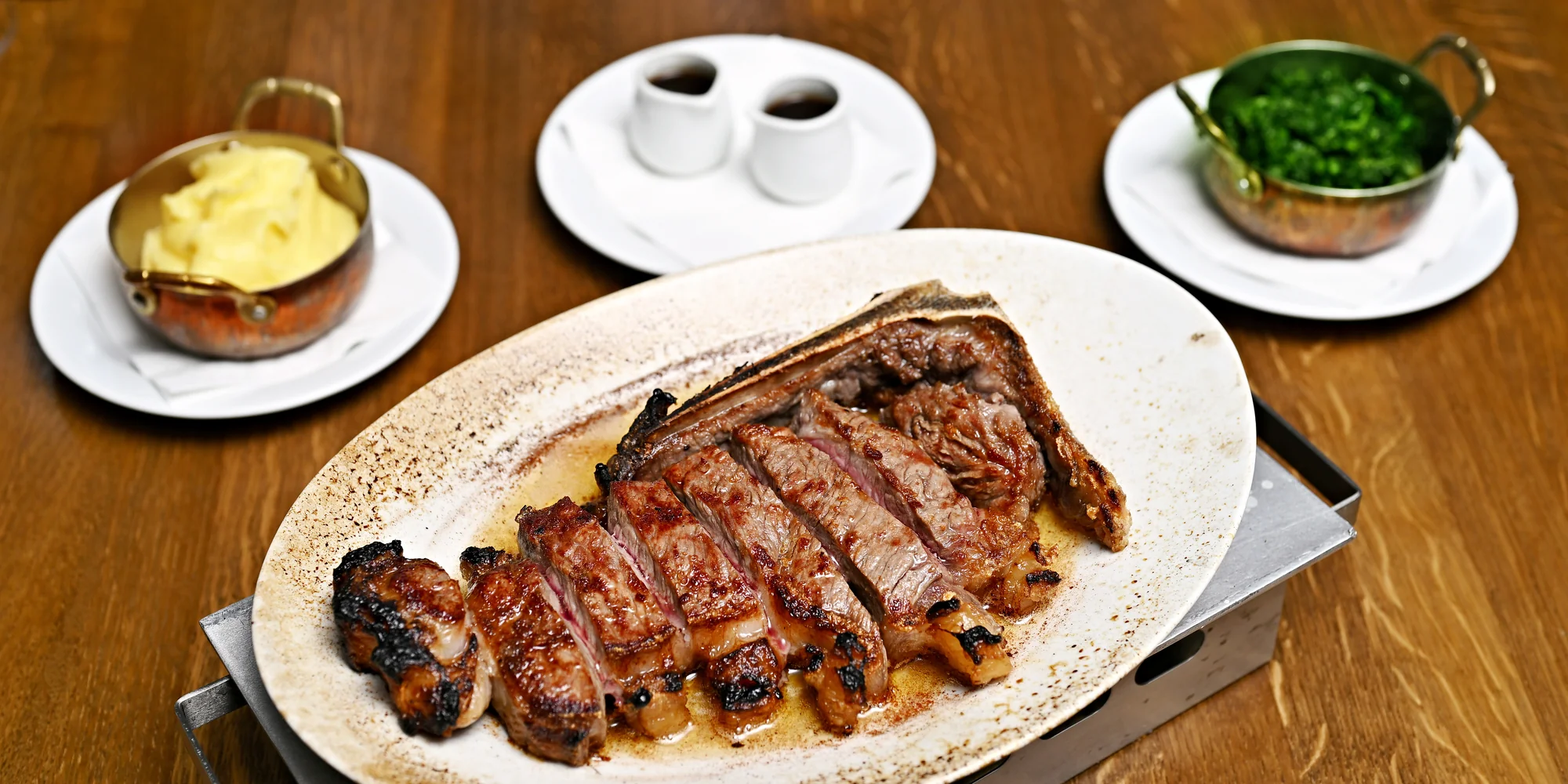 Steakové menu s 900 g vyzrálého hovězího pro dva