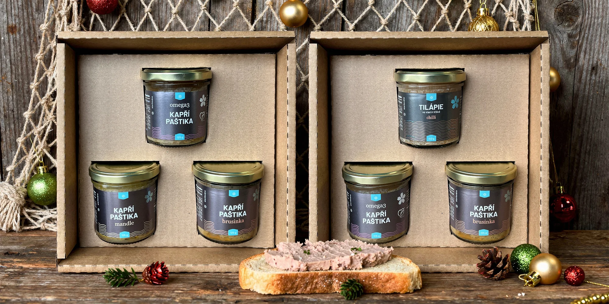 Rybí speciality: paštiky i maso ve vlastní šťávě