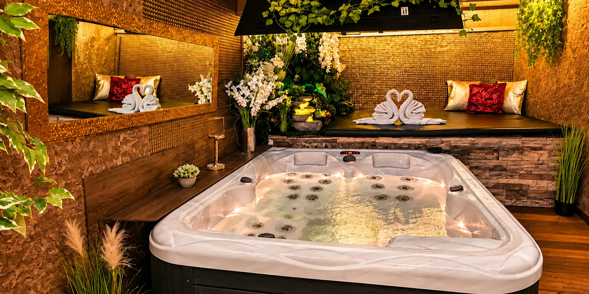 Privátní wellness až pro 12 osob: vířivka, sauna i 13. komnata