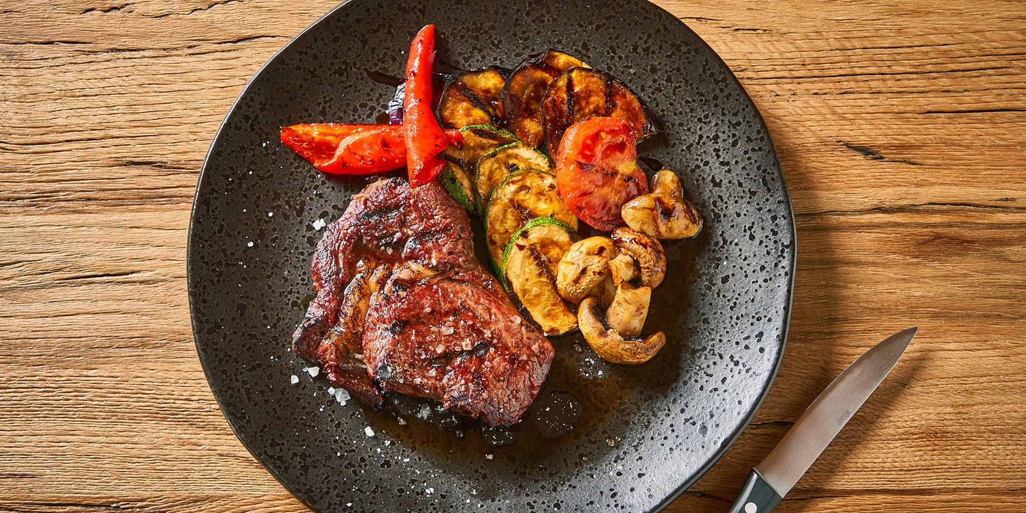 Steakové degustační menu i s vínem pro 2 osoby