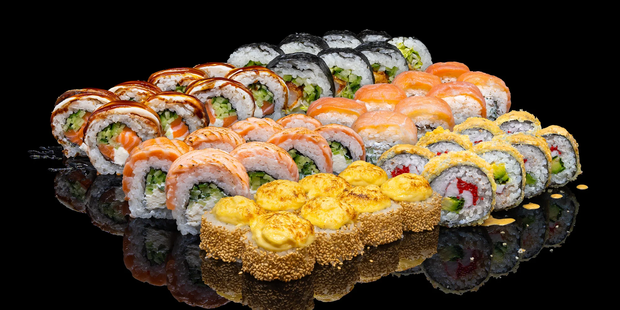 Degustační sushi: 48 klasických i smažených rolek