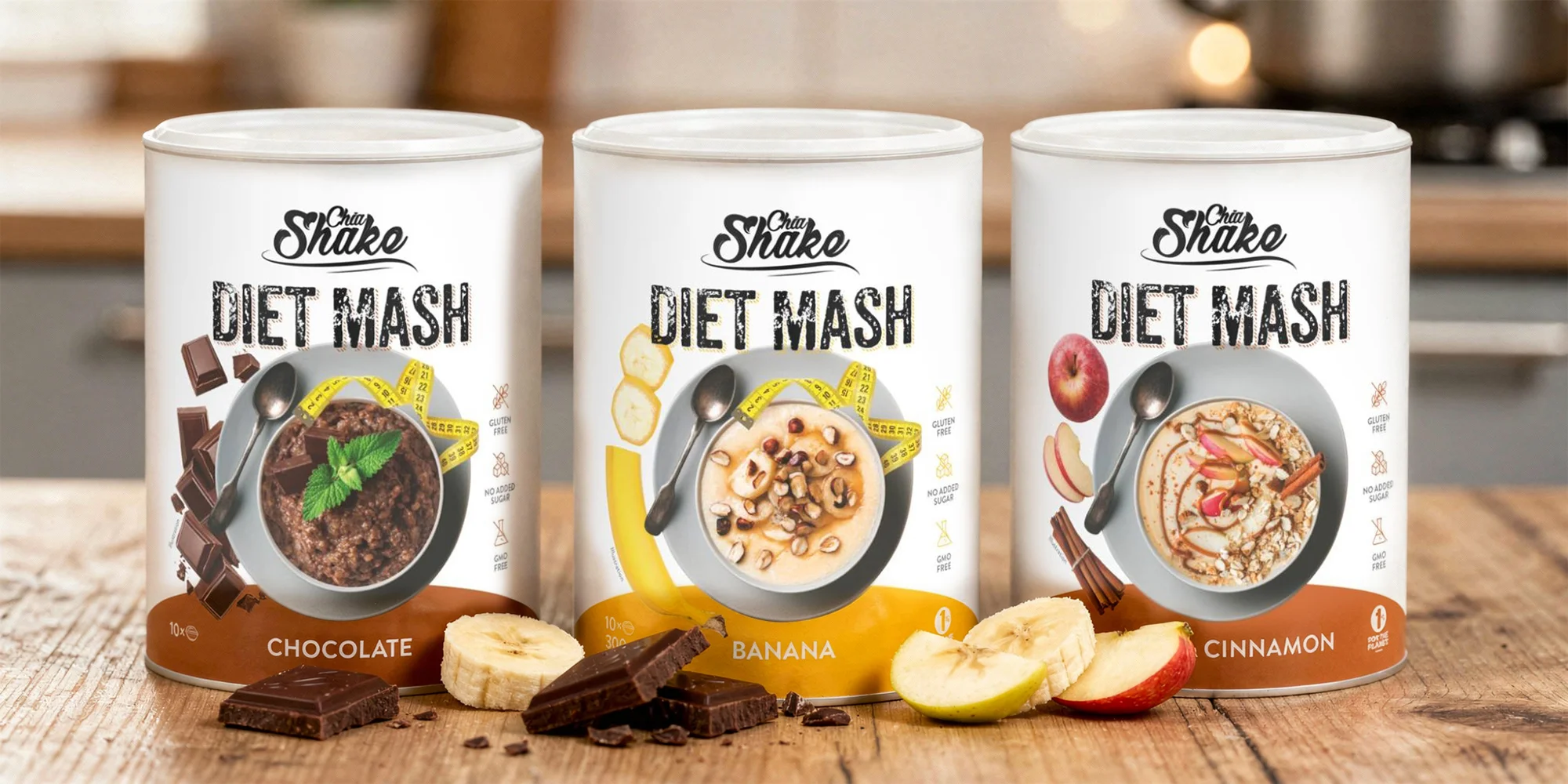Dietní kaše s vysokým obsahem proteinu: 10 porcí