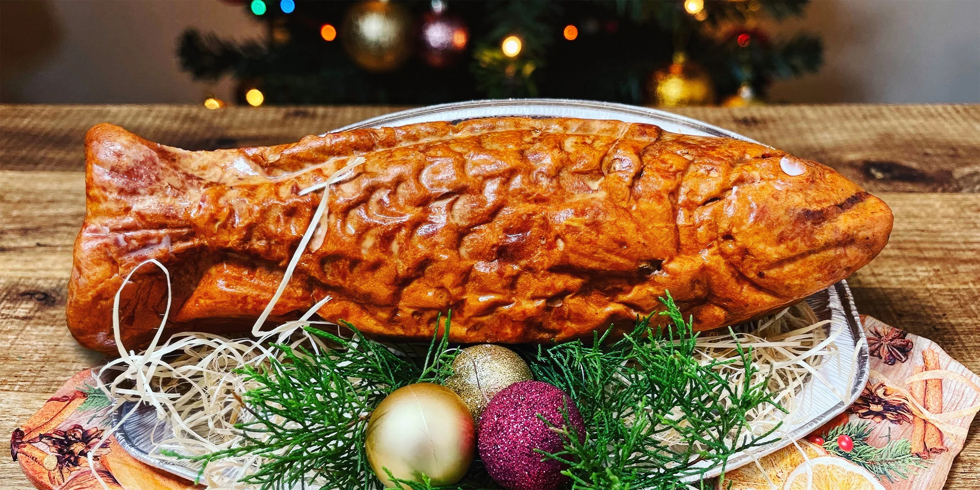 Vánoční kapřík z výběrové šunky o váze 2 kg