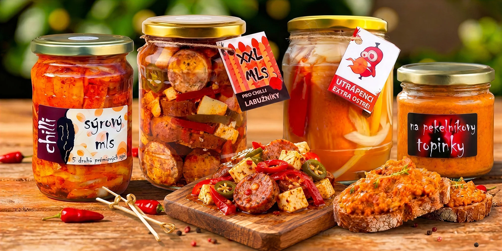 Nakládané chilli dobroty: masové, sýrové i zeleninové