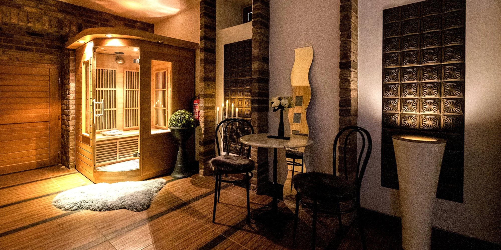 Privátní wellness pro dva: vířivka a infrasauna až na 2 hod.