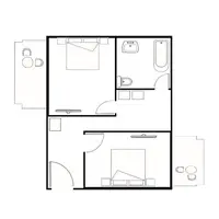 Family Suita, boční výhled na moře (40 m²)