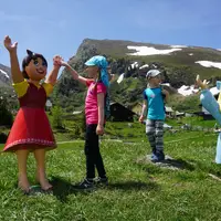 Zábavní park Heidi Alm a jezero Falkertsee