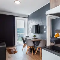 Apartmán s manželskou posteľou, poschodovou posteľou a prístelkou