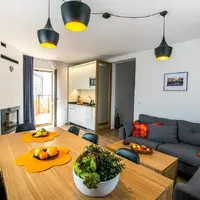 Apartmán Deluxe s krbem a balkonem nebo terasou (60 m²)