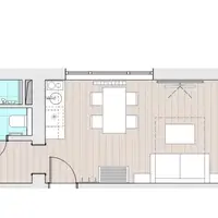 Apartmán se dvěma ložnicemi (49 m²)
