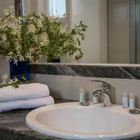 Bungalov se dvěma ložnicemi ve vedlejší budově (30 m²)