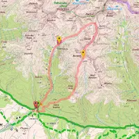 Mapa turistickej trasy