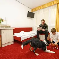 Dvoulůžkový pokoj se 2 přistýlkami (18 m²)