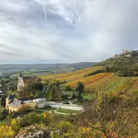 Pohled na Falkenstein z vrcholu Kreuzbergu