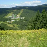 Na kole z Karlovy Studánky na Červenohorské sedlo