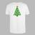 Pánské tričko "Vánoční stromeček" | Velikost: XS | Bílá