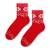 Dámské Vánoční ponožky - Červená | Velikost: 38-40