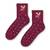 Dámské Vánoční ponožky - Vínová | Velikost: 38-40