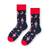 Vánoční veselé ponožky - Granátová | Velikost: 41-43