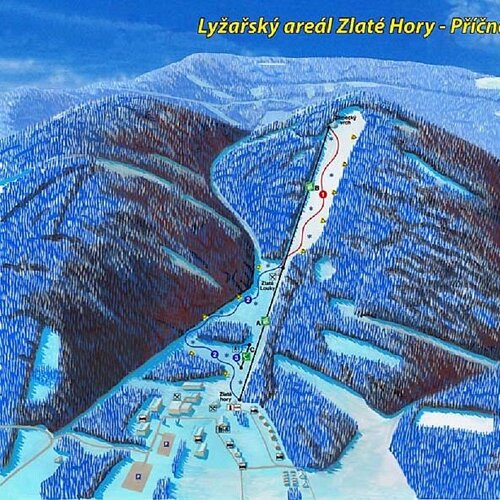 Ski areál Zlaté hory-Příčná